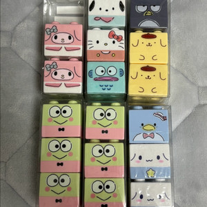 산리오 블럭 도장 스탬프 마이멜로디 포차코 헬로키티 등