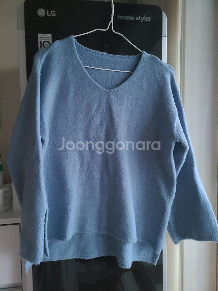 소매트임 브이넥 니트--2