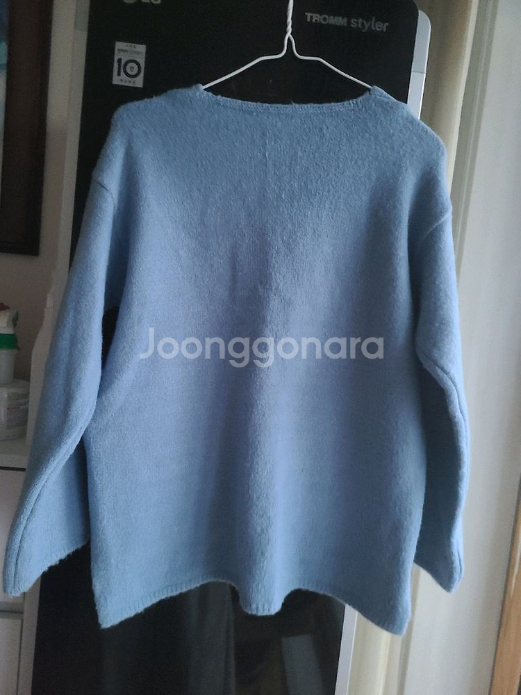 소매트임 브이넥 니트--1