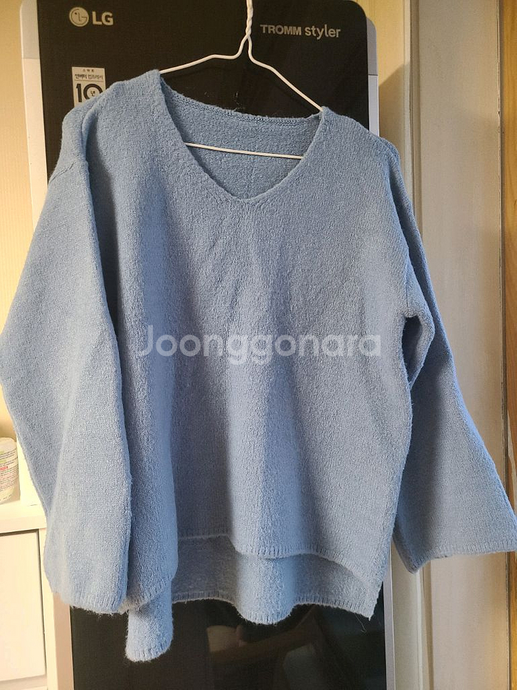 소매트임 브이넥 니트--3