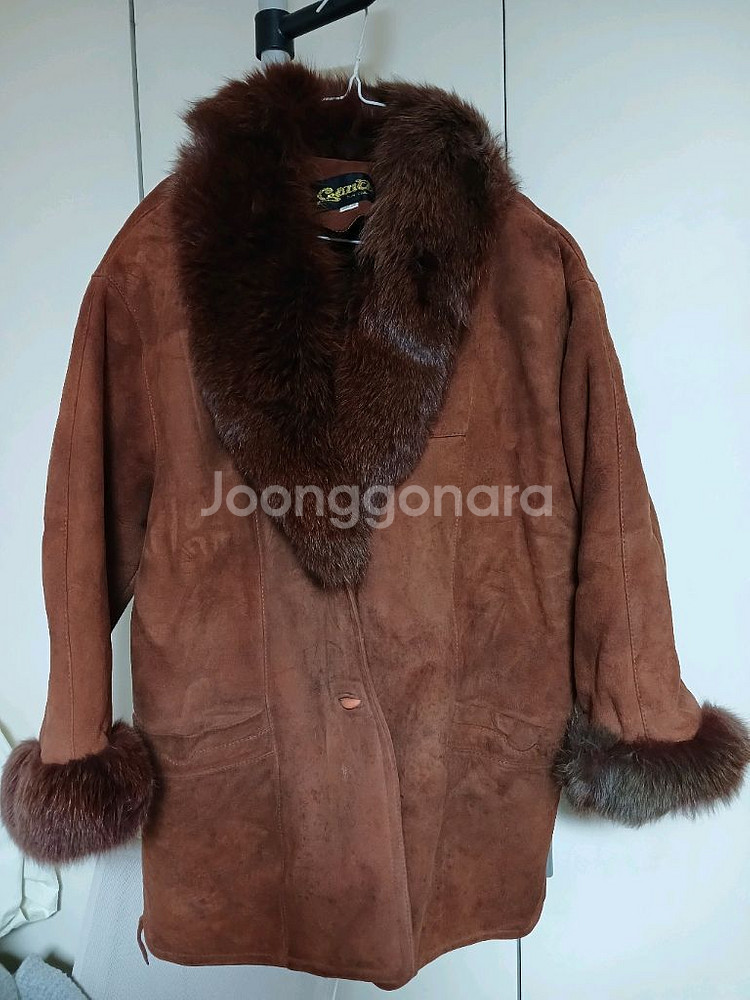 여성 양가죽 퍼 코트--0