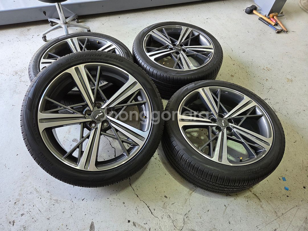 제네시스GV80 신형22인치 순정휠타이어--6