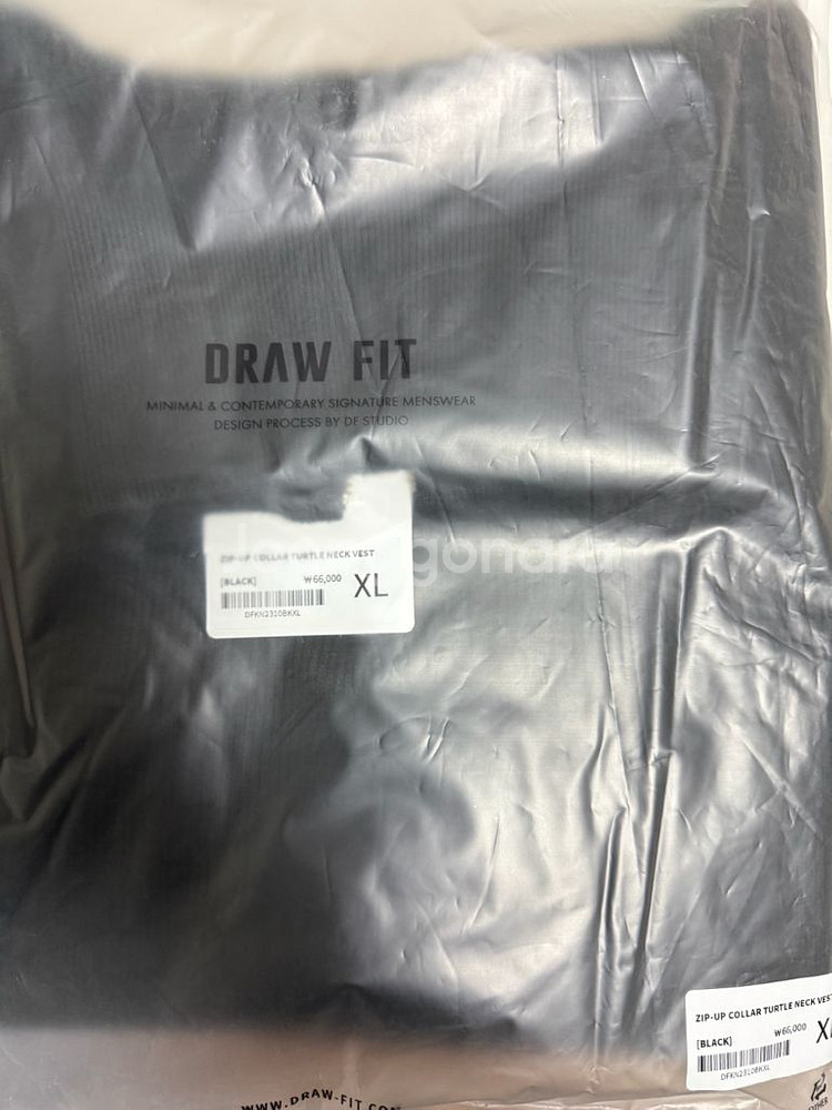 드로우핏 집업 터틀넥 베스트 블랙 XL사이즈 초저가 판매--2