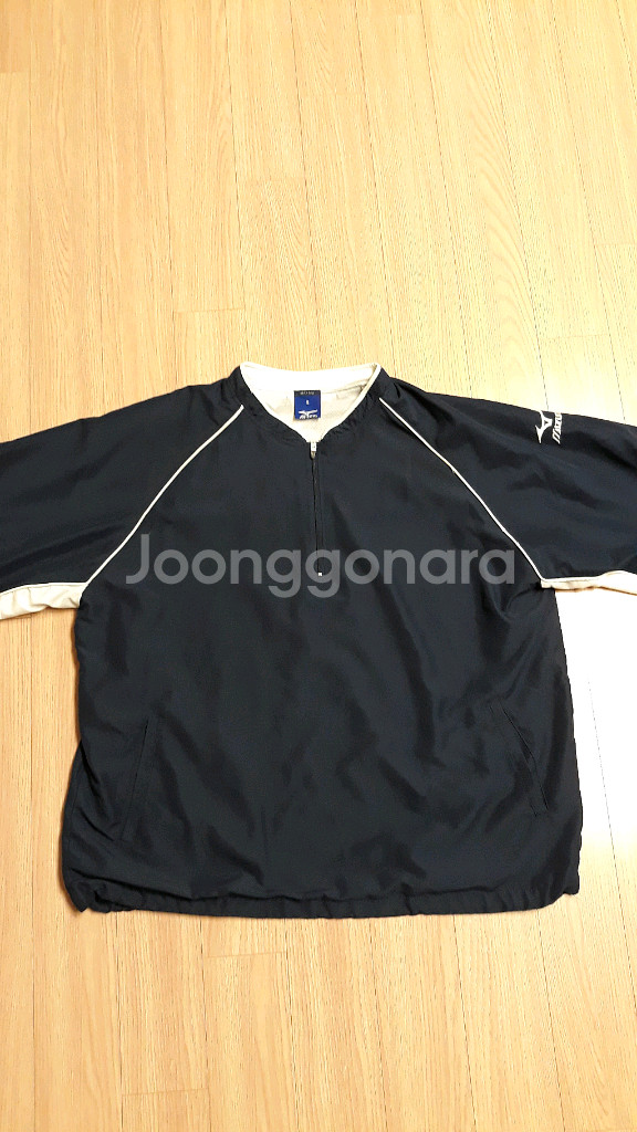 바람막이 미즈노 반집업 점퍼--1