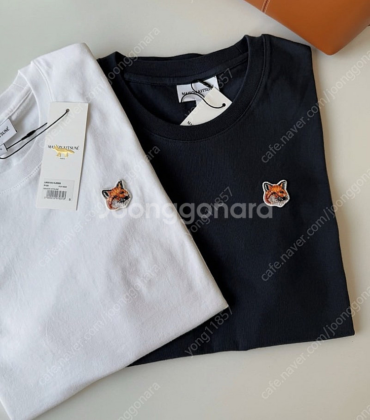새상품 정품)메종키츠네 폭스헤드 레귤러 반팔 티셔츠--0