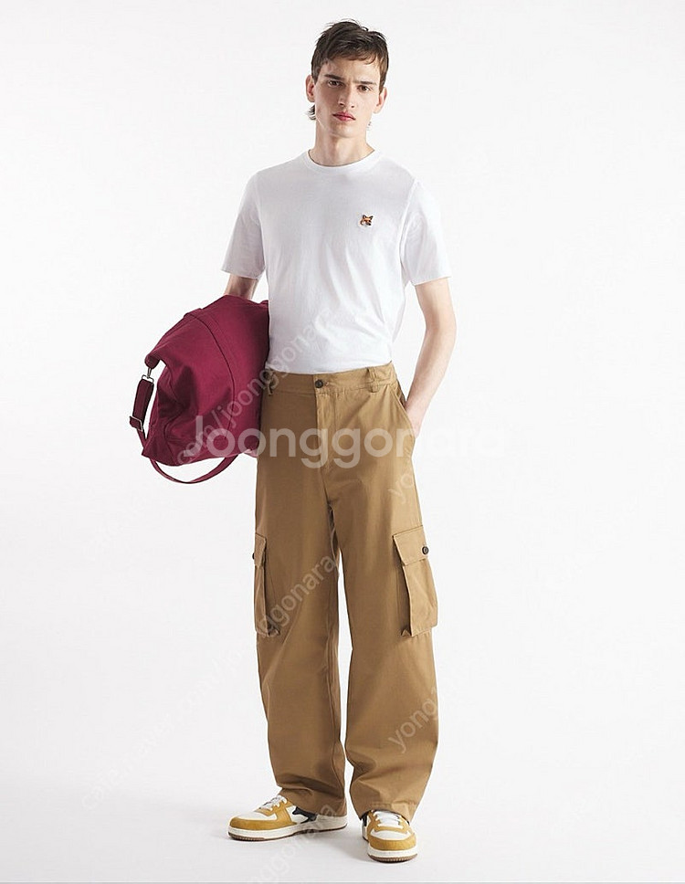 새상품 정품)메종키츠네 폭스헤드 레귤러 반팔 티셔츠--6