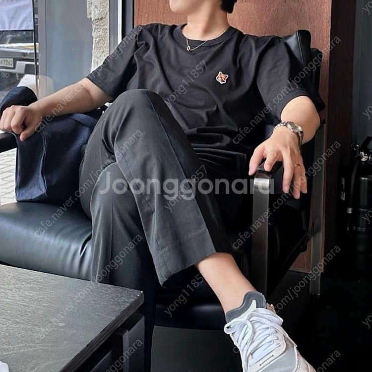 새상품 정품)메종키츠네 폭스헤드 레귤러 반팔 티셔츠--8