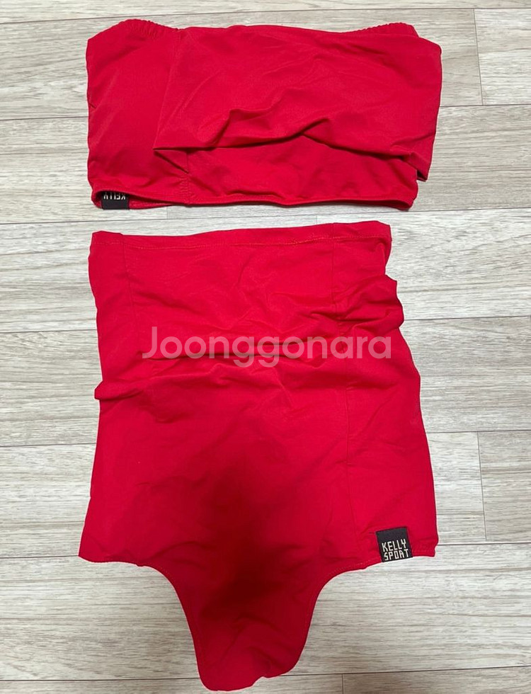 켈리스포츠 폴웨어 린탑셋트(레드,M)--0