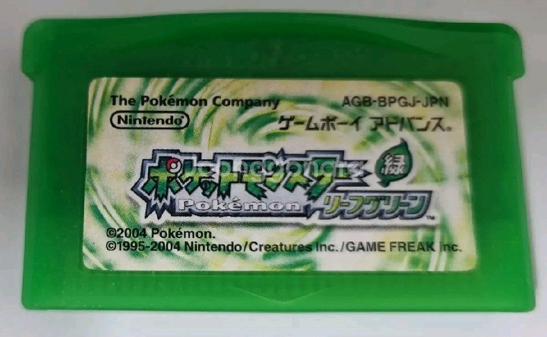 포켓몬스터 GBA 리프그린 일본판 게임칩 알팩 알칩--0