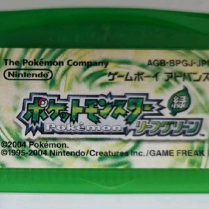 포켓몬스터 GBA 리프그린 일본판 게임칩 알팩 알칩