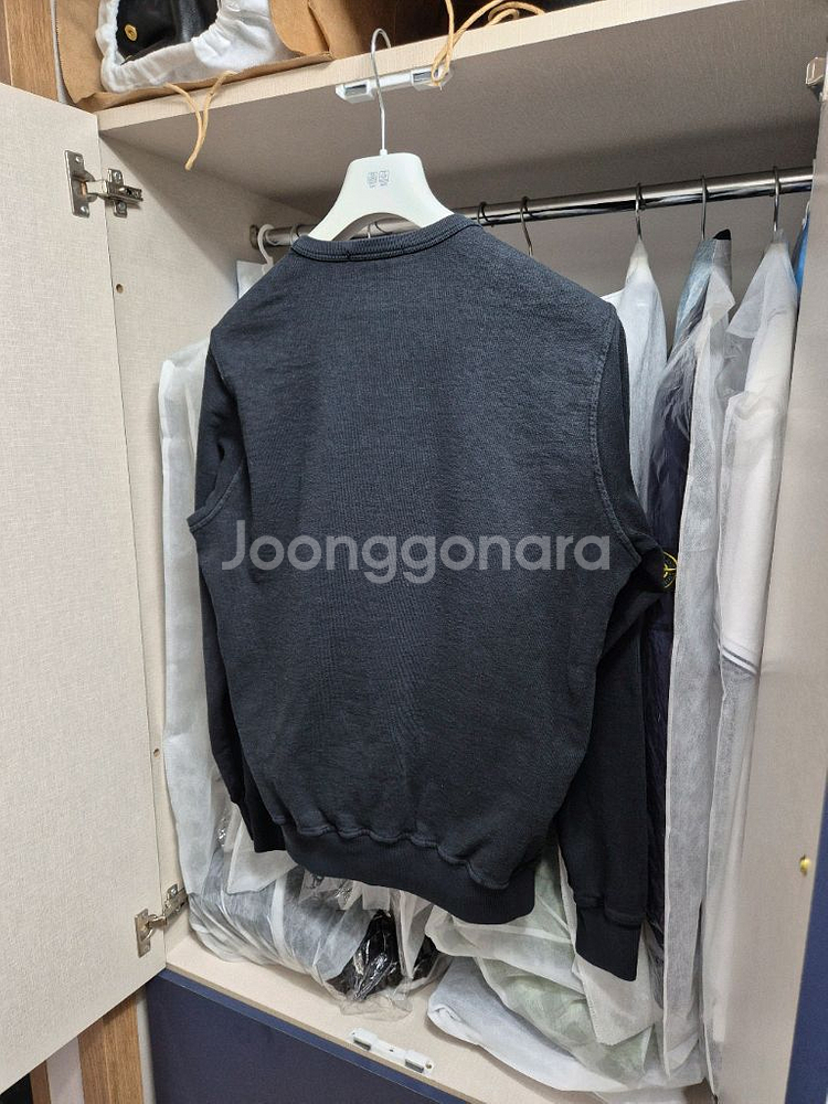 정품 20SS 스톤아일랜드 맨투맨 L-100 블랙--1