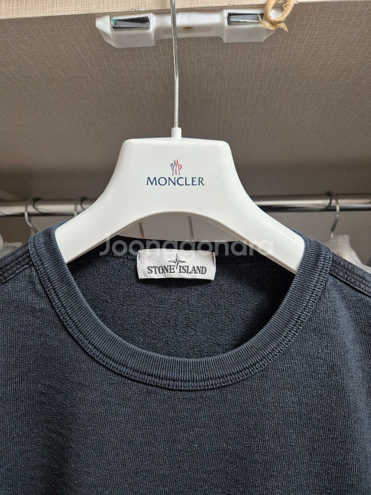 정품 20SS 스톤아일랜드 맨투맨 L-100 블랙--2