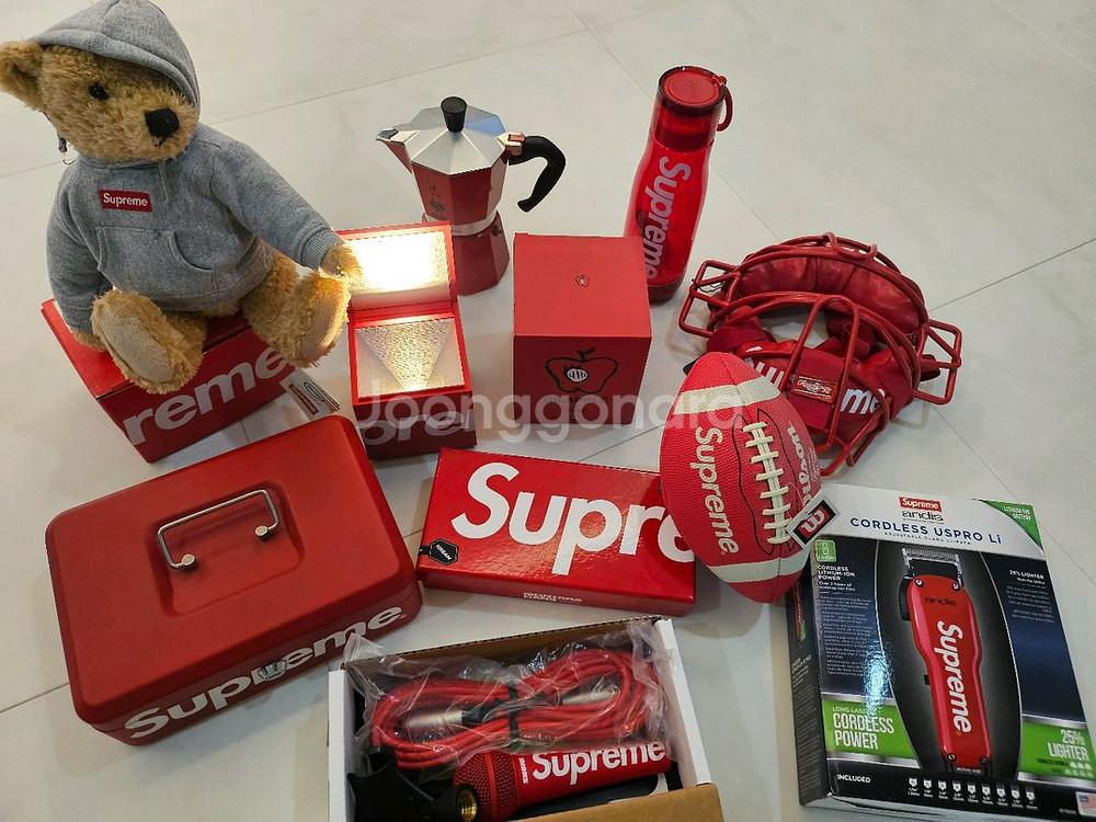 슈프림 슈어 보컬마이크 SM58레드--0