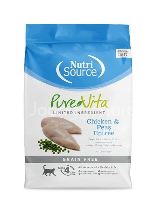 퓨어비타 고양이 그레인프리 5.44kg 치킨 완두콩--0