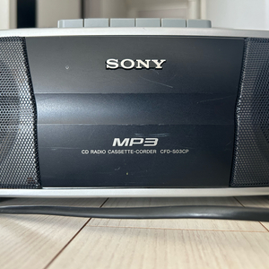 소니 CFD-S03CP CD 카세트 라디오 플레이어