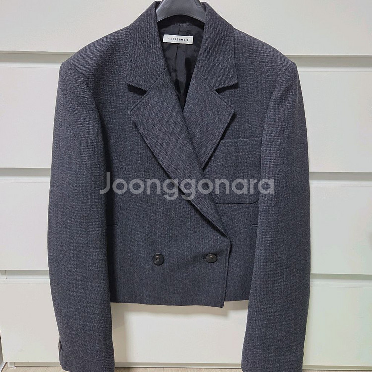 더캐시미어 울 블렌드 크롭 재킷55 랑방 마인 타임--6