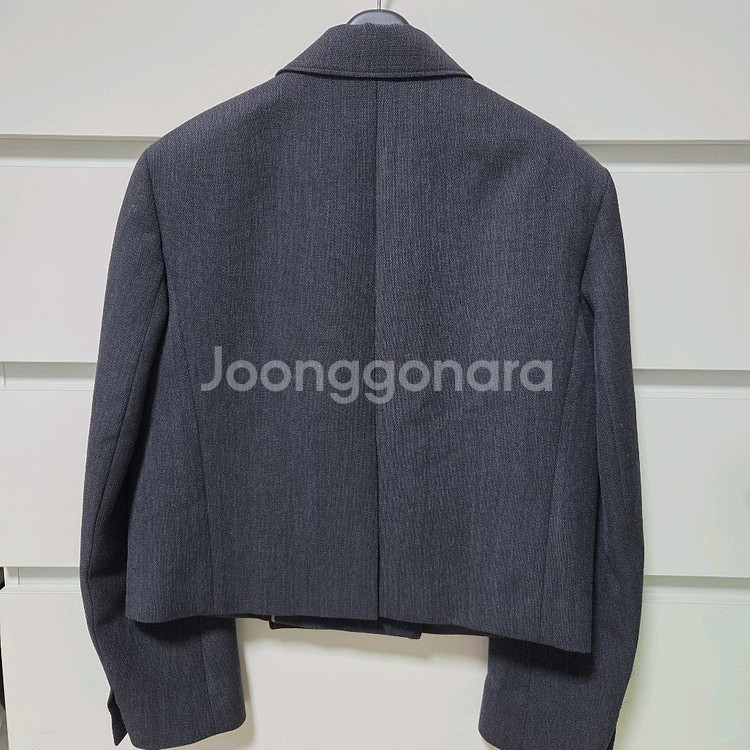 더캐시미어 울 블렌드 크롭 재킷55 랑방 마인 타임--7