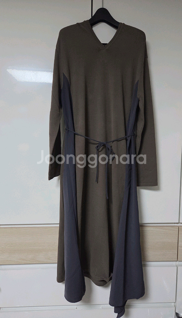 래트바이티 텍스처 후드드레스 랑방 마인 더캐시미어 타임--4