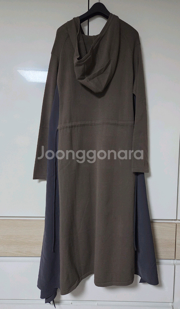 래트바이티 텍스처 후드드레스 랑방 마인 더캐시미어 타임--5