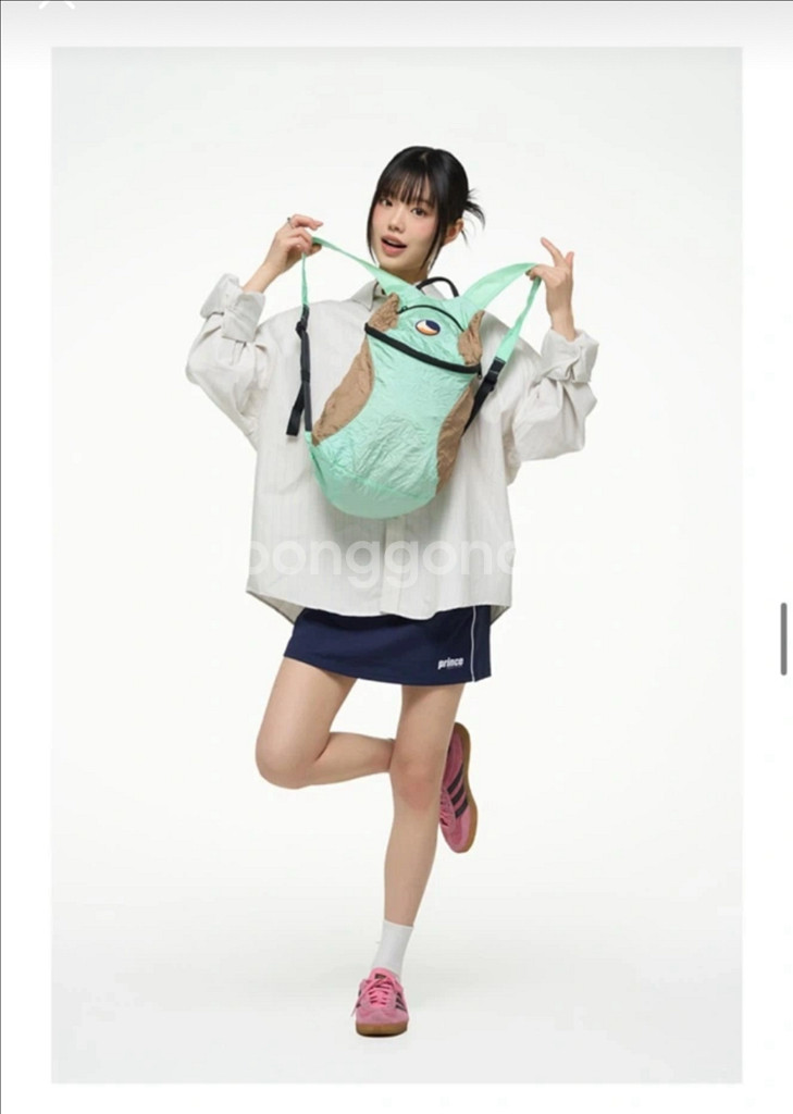 티켓투더문 미니 15L 백팩 민트/브라운--3