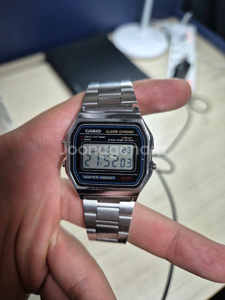 카시오 A158W 카운터 디지털 시계--0