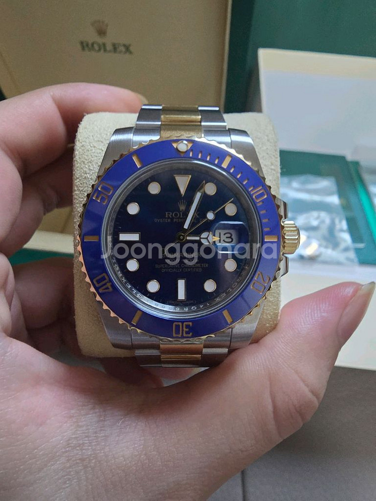 롤렉스 서브마리너 청콤--1