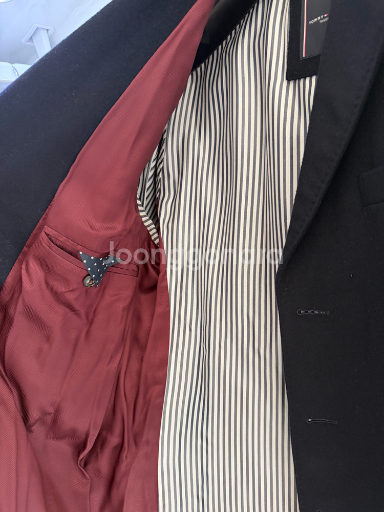 타미힐피거 네이비 코트 (IT 50)--3