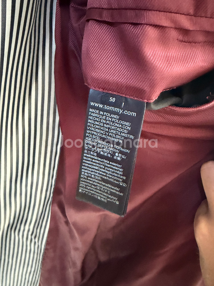 타미힐피거 네이비 코트 (IT 50)--2