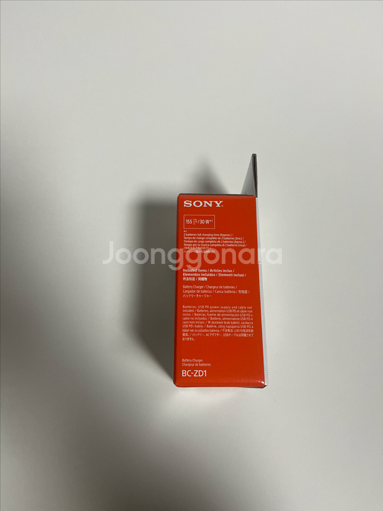 소니 BC-ZD1 배터리 충전기 듀얼충전기 미개봉 정품--2