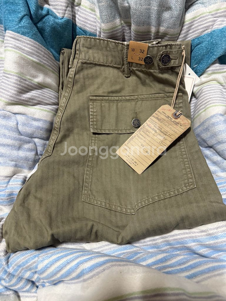 RRL / 헤링본 퍼티그 팬츠 / 32/32--0