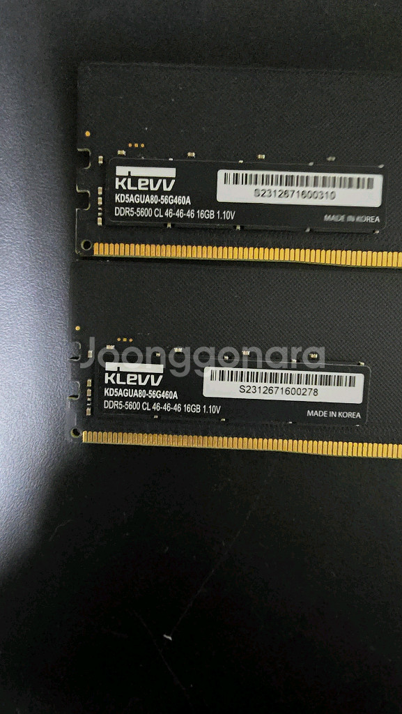 에센코어 klevv ddr5-5600 16gb 2개--1