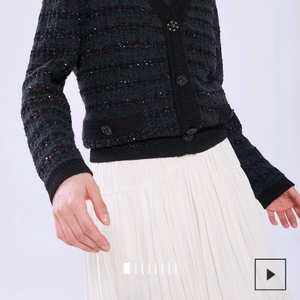 마인 알파카 블렌드 시퀸 가디건 랑방 타임 더캐시미어