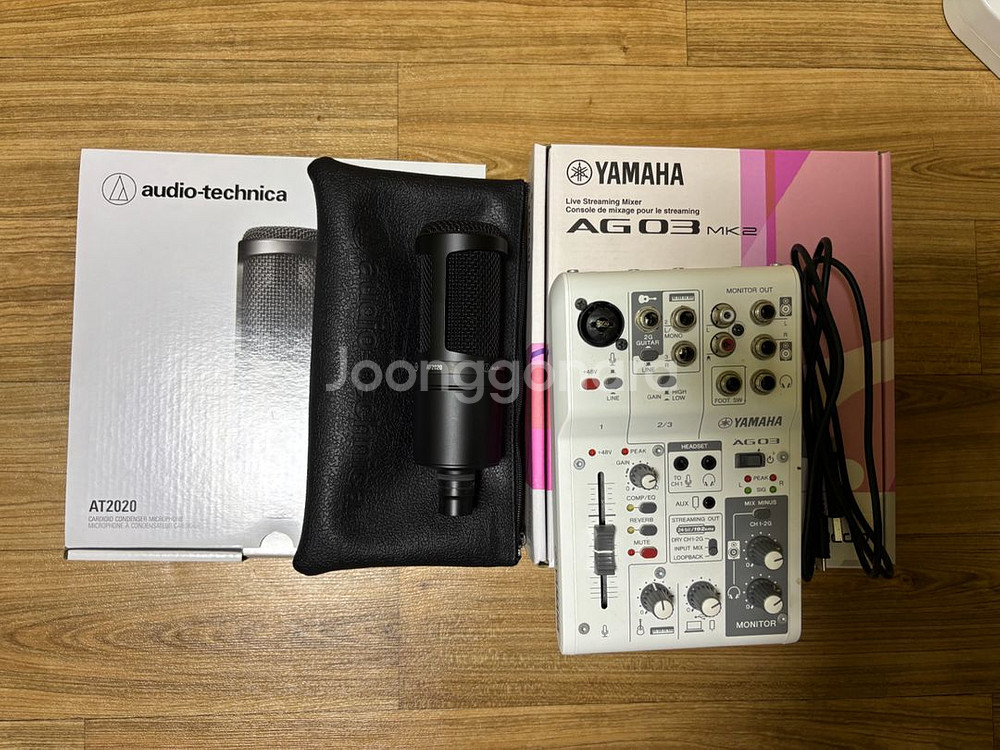 야마하 AG03 mk2 + 오디오테크니카 at2020--0