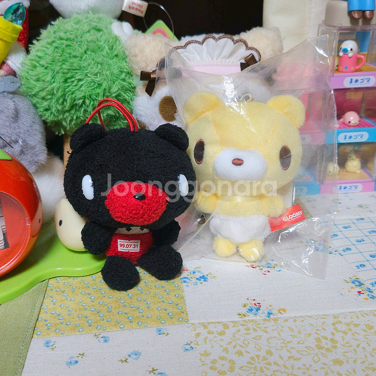 [일본정품] 일괄 노랑 베이비 글루미베어 인형 키링--0