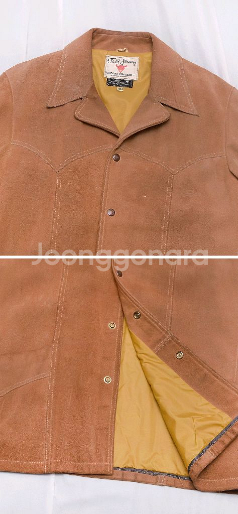 필드 앤 스트림 스웨이드 레더 웨스턴 헌팅 자켓 (100-105)--3