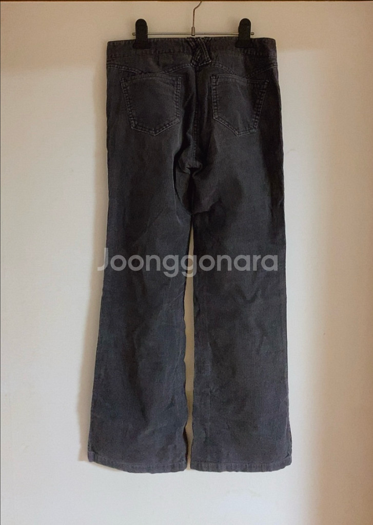 SJ SJ 골덴 바지 퍼플그레이--2