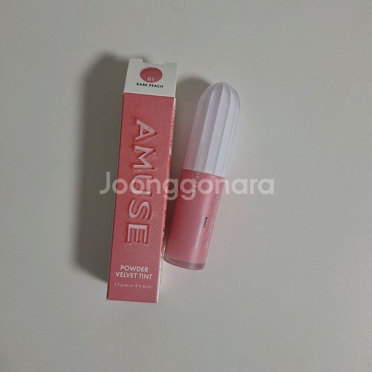 어뮤즈 파우더 벨벳 틴트 레어피치--1