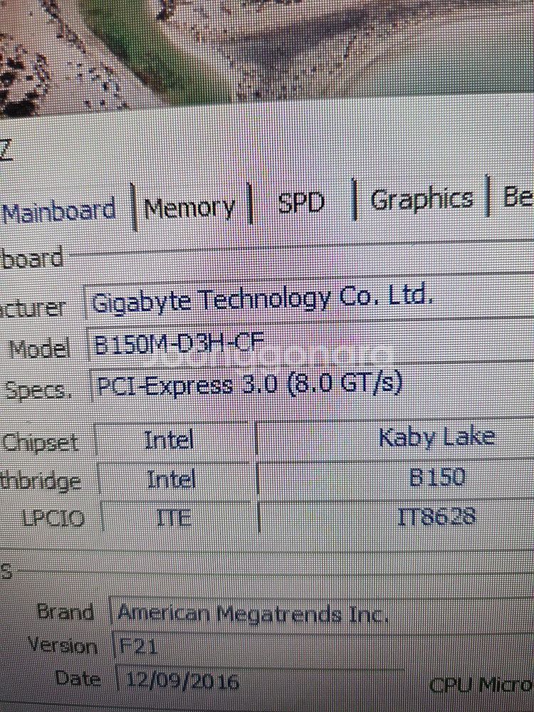 CPU + 기가바이트 B150M 메인보드 세트--2