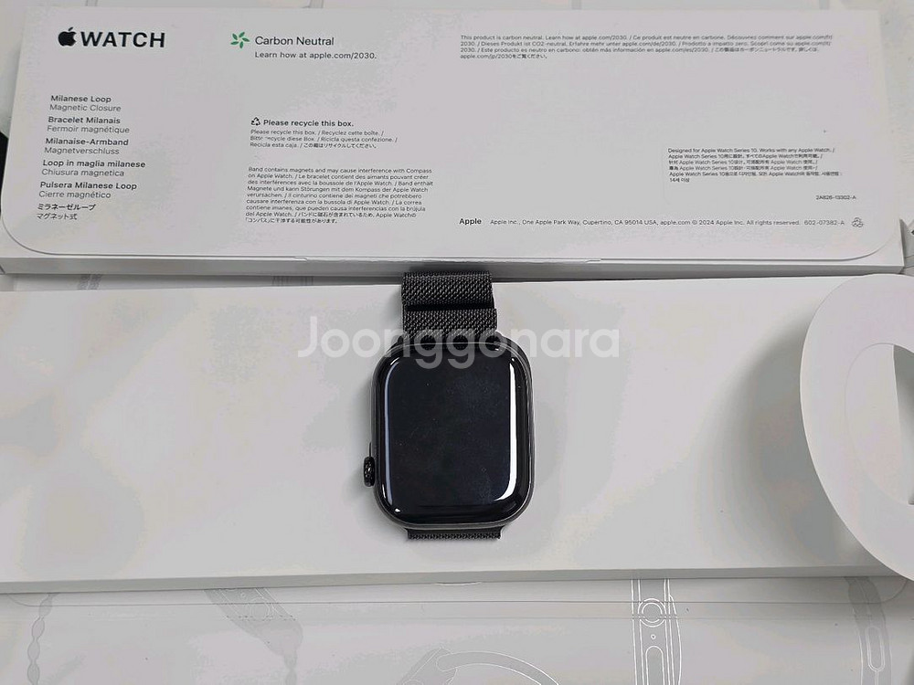 애플워치 10 셀룰러 티타늄 + 밀레니즈 루프 M/L--0