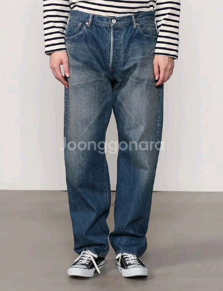 헤릴 레귤러 핏 데님 빈티지 worn 25ss 3사이즈--1