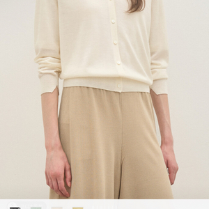 더캐시미어 캐시미어 브이넥 니트 가디건