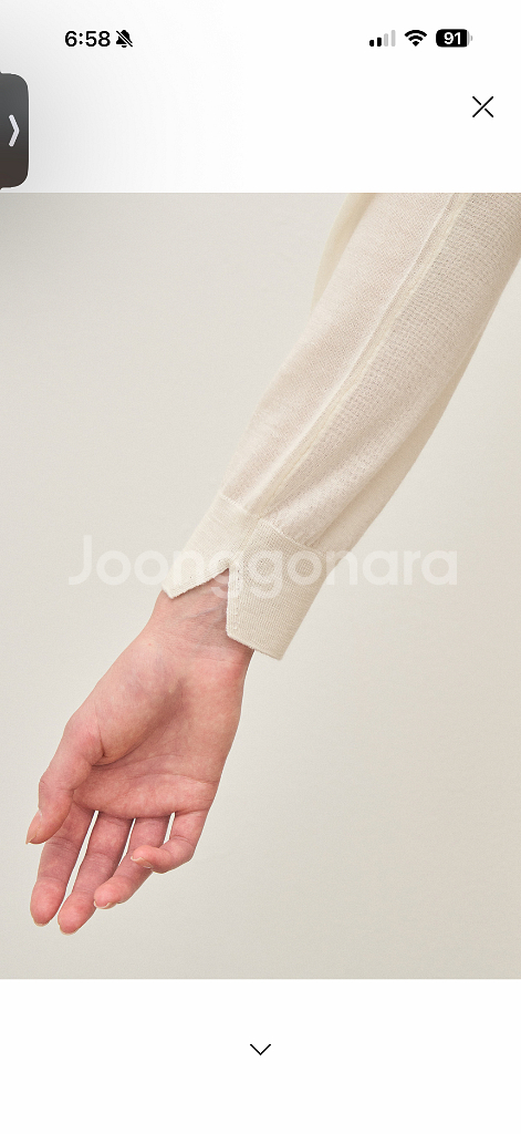 더캐시미어 캐시미어 브이넥 니트 가디건--2