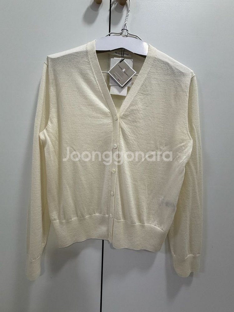 더캐시미어 캐시미어 브이넥 니트 가디건--3