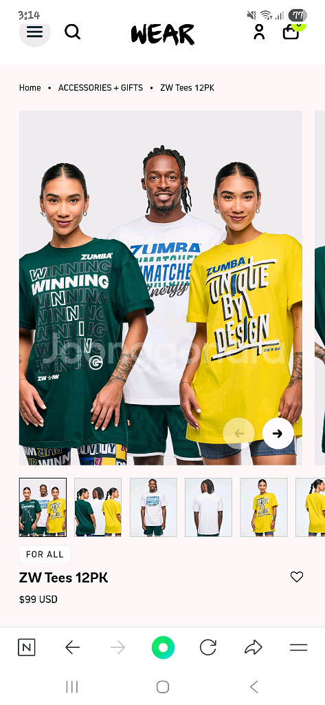 (새상품) 신상 줌바웨어 ZW 티셔츠--0