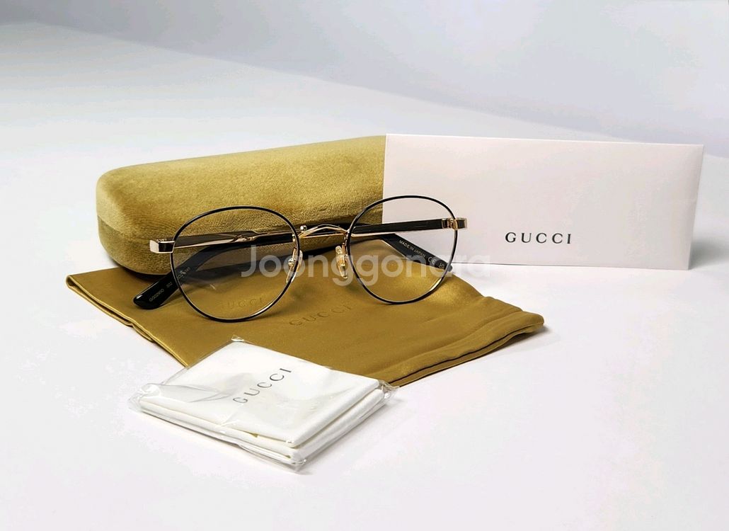 구찌 명품 라운드 메탈 안경테 [새상품&정품]--0