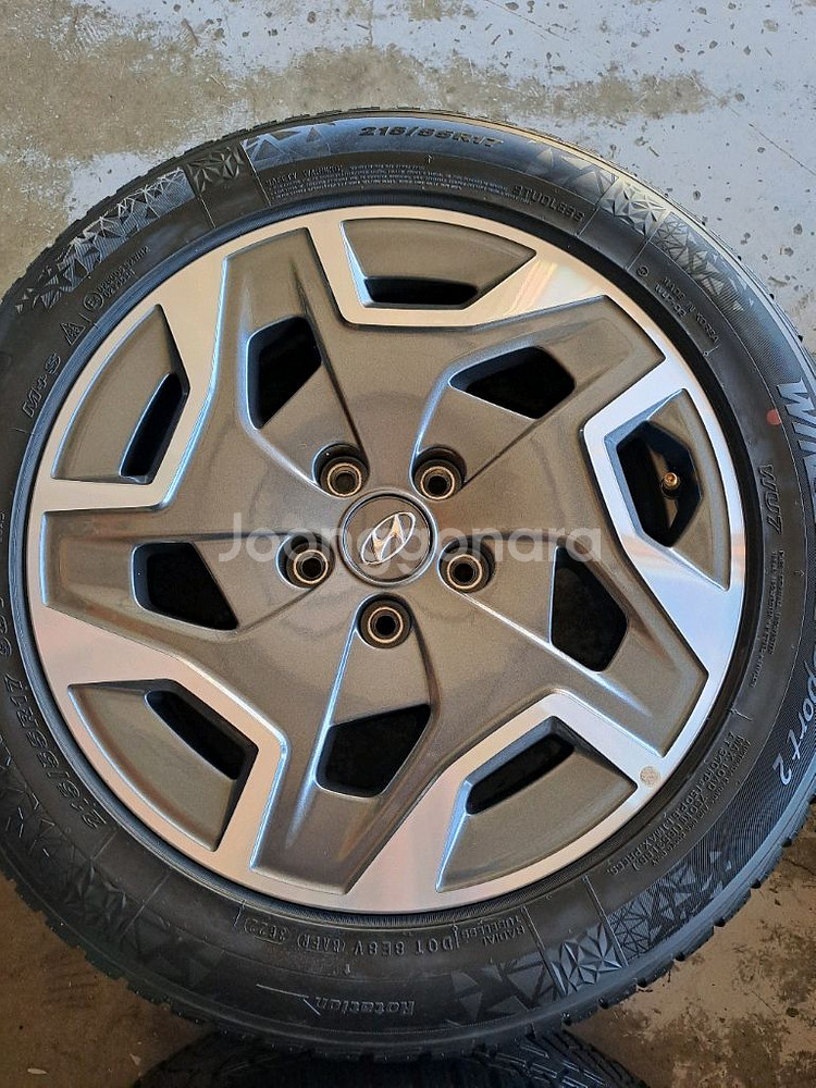 쏘나타용 17인치휠타이어 윈터타이어--1