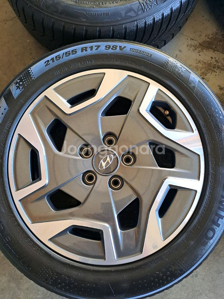 쏘나타용 17인치휠타이어 윈터타이어--4