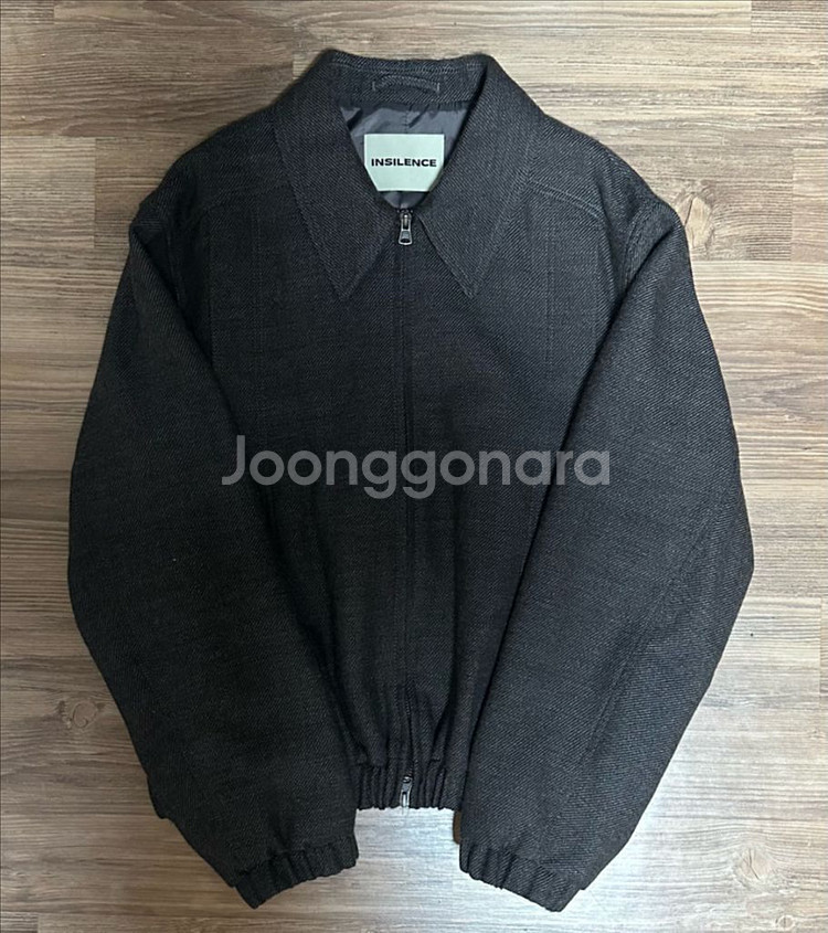 인사일런스 미니멀 울 블루종 브라운--0