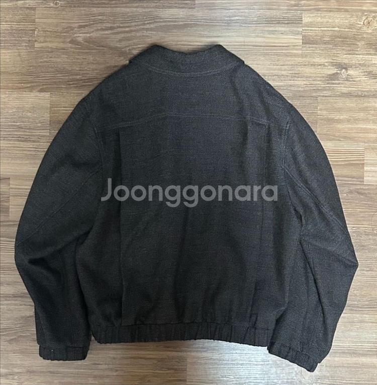 인사일런스 미니멀 울 블루종 브라운--1