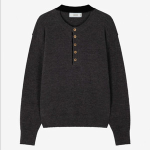 웨이브니스 25fw 새상품 헨리넥니트 판매